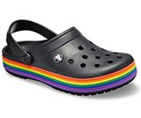 crocs 2019 pe donna black-and-multi-crocband-rainbow-clog- 205972 0c4 is