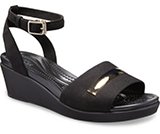 crocs 2019 pe donna champagne-and-black-womens-crocs-leighann-metalblock-ankle-strap-wedge- 205800 98a is