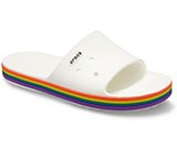 crocs 2019 pe donna white-and-multi-crocband-iii-rainbow-slide- 205973 94s is