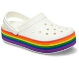 crocs 2019 pe donna white-and-multi-crocband-platform-rainbow-clog- 205980 94s is