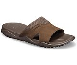 crocs 2019 pe uomo espresso-and-espresso-mens-swiftwater-leather-slide- 205618 22z is