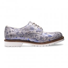 joseph cheaney 2019 pe donna cheaney ada derby shoe in white metallic blue floral suede p936 6675 thumb