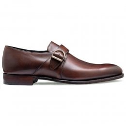 joseph cheaney 2019 pe uomo cheaney kensal plain buckle monk shoe in bronzed espresso calf leather p916 6874 thumb